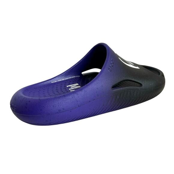 CROCS Taco Bell x Crocs Mellow Slide Live Mas in Ultra Violet & Black Size 7 - Picture 13 of 16